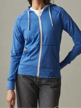 American Giant Lightweight Full Zip in Essential Blue